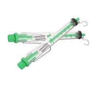 ERINGOGO 2 pièces Dynamomètre à Ressort Cylindrique Portable avec Crochet Suspendu Balance Mécanique Robuste Acier Inoxydable pour Cours de Physique et Mathématiques Lot Couleur Aléatoire