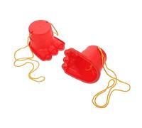 ERINGOGO 2 Pièces Échasses de Saut pour Garçon Fille Rouge Extérieur Abs Solide pour Entraînement Corporel et Coordination des