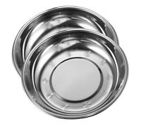 ERINGOGO 2 pièces Gamelles INOX pour Chats et Chiens Bols Intérieurs Résistants et Faciles à Eau et Nourriture pour Animaux de Compagnie