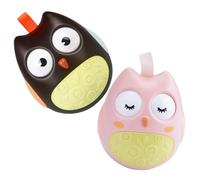 ERINGOGO 2 pièces Garçon Fille Hibou Forme de Chat Chouette Hochet Musical pour Nourrissons Ans Déveil et Portable pour Garçons et Filles