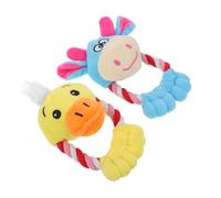 ERINGOGO 2 Pièces Jouets à Mâcher à Sifflet pour Chiens et Chats Jouets de Dentition Souples Animaux pour Chiots et Petits Animaux Interactifs Entraînement Divertissement