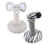 ERINGOGO 2 Pièces Jouets De Rack d'escalade De Chat Grattoirs Griffoir Chaton Cat Scratcher Post Jouer Scratch Poste De Chat Grattoir Petit Perte Griffoir Chaton Gris Clair Tube De Papier