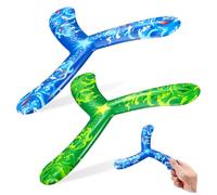 ERINGOGO 2 pièces Jouets Volants pour Garçon Fille Jeux de Lance et Attrape Extérieur Forme de Fléchettes Colorées pour Activités de Plein Air