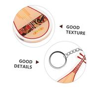 ERINGOGO 2 Pièces Keychain Pendant Musical Jewelry Guzheng And Pipa Traditional Chinese Instrument Music Themed Accessory For Music Lovers