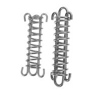 ERINGOGO 2 pièces Laisse Élastique pour Chien avec Ressort Amortisseur Acier Inoxydable Résistance et Adaptée pour et Entraînement de Grandes Races et Absorbant Chocs