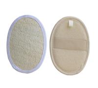 ERINGOGO 2 pièces Lot de Brosses Exfoliantes Loofah Naturel pour Éponges Rigides et Absorbantes Adaptées Peaux Sèches et Grasses Faciles à Suspendre