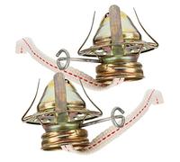 ERINGOGO 2 Pièces Lot de Brûleurs à Huile avec Mèches pour Lampe à Huile De Rechange pour Brûleur De Lampe à