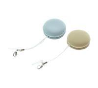 ERINGOGO 2 pièces Lot de Nettoyeurs Écran Macaron pour Lunettes et Téléphone Lingettes Microfibres Souples sans Rayures Portables avec Attache Clip pour Usage