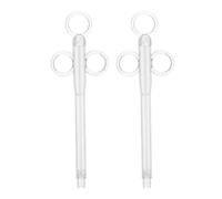 ERINGOGO 2 Pièces Mangeoire pour Cage à Oiseaux Nourrisseur pour Jeunes Oiseaux Alimentation Liquide Portable en Plastique pour Voyage et Réhabilitation