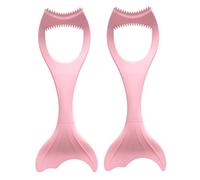 ERINGOGO 2 pièces Outil Aide Au Maquillage des Yeux Silicone Accessoire Compact pour Liner et Ombre à Paupières Design Sirène Élégant pour Femmes
