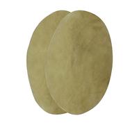 ERINGOGO 2 Pièces Peaux de Tambour Cuir de Chèvre Naturel Remplacement pour Tambours Africains Couvre Drums pour Pratique et Performance Percussion