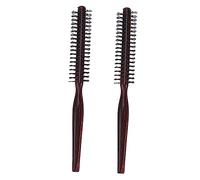 ERINGOGO 2 pièces Peigne à Cheveux Bois Peigne Professionnel pour Coiffer et Boucler Cheveux Brosse à avec Manche Bois pour Volume Optimal