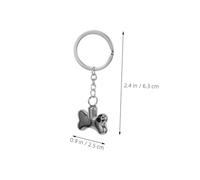 ERINGOGO 2 Pièces Pet Cremation Urn Keychain with Dog Bone Pendant and Ash Holder Durable Titanium Steel Memorial Keepsake for Portable and Lightweight Design