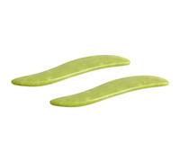 ERINGOGO 2 pièces Planche Gua Sha Jade Massage Corps Visage Portable Outil Scraping Multi-usage Jade Xiuyan et Ergonomique pour Circulation Sanguine