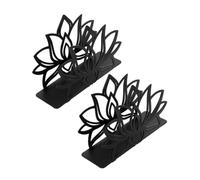 ERINGOGO 2 pièces Porte-serviettes Papier Métal Lotus Autoportant Support Serviettes Table Décoratif Stable pour Cuisine Restaurant Fête et Usage Domestique