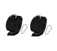 ERINGOGO 2 Pièces Sangles de Musculation pour Cuisses Fitness Ceinture Élastique Légère et Portable pour Exercices à et Extérieur Renforcement Jambes Mollets Hanches et Fessiers Lot de Noir