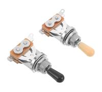 ERINGOGO 2 Pièces Sélecteur Positions Guitare Électrique Métal Kit Câblage Contrôle Tonalité Actif Boutons de Volume et Bass Adapté Aux Potentiomètres Guitare Électrique