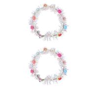 ERINGOGO 2 pièces Serre-tête Lumineux Fleurs LED Flexible et Accessoires Cheveux Créatifs pour Fête et Selfie Décoration Originale pour Adultes Couleur Aléatoire Couleur Aléatoire