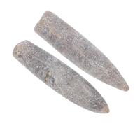 ERINGOGO 2 Pièces Spécimens Bélemnite Naturels Modèles Fossiles Décoratifs Éducatifs pour Collection et Enseignement Paléontologie