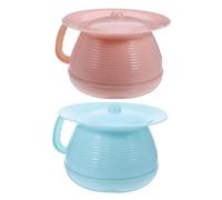 ERINGOGO 2 Pièces urinoir portatif seaux d'urine urinoirs unisexes bassines âgées pot de pipi pour enfants hôpital urinant portables pot de lavabo pp