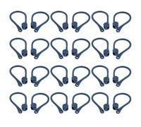 ERINGOGO 20 Paires de Crochets d'oreille Antidérapants Bleus, Support Léger et Sécurisé pour Écouteurs sans Fil, Accessoires de Sport pour Running, Fitness et Voyage