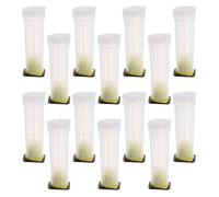 ERINGOGO 20 Pcs Cage à Rouleaux en Plastique pour Reine des Abeilles, Cage d'Élevage d'Abeilles en Plastique, Outil d'Apiculture pour Transport et Isolation, 20 Pièces