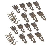 ERINGOGO 20 Pcs Fermoirs Loquets Vintage en Bronze Vert Antique avec Vis, Kit de Verrouillage Décoratif pour Boîte en Bois, Fermoirs Anciens pour Coffres à Bijoux Rétro,