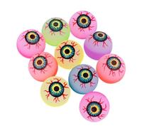 ERINGOGO 20 Pièces Balles Rebondissantes Motif Œil Élastiques Jouets Colorés pour Garçon Fille Loisirs et Jeux Couleur Aléatoire