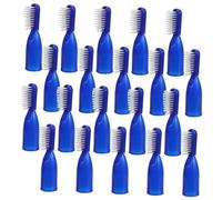 ERINGOGO 20 pièces Brosse Dent Prison Semi Doigt Mini Brosse à Dents Portable Résistante à Lusure pour Nettoyage Oral Sécurisé Détenus Usage