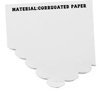 ERINGOGO 20 Pièces Cake Carrier Board Rectangular Corrugated Cardboard Base With Wave Edges Thick Disposable Cake Decorating Base For Sheet Bakery Party Display