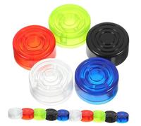 ERINGOGO 20 pièces Capuchons Plastique pour Boutons de Pédale Deffet Guitare Protection de Footswitch pour Guitare Électrique Installation Facile et Rouge Vert Bleu Noir Transparent