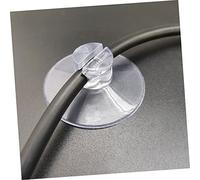 ERINGOGO 20 pièces Clips de Fixation à Ventouse Transparentes avec Organisateur de Câbles et Supports de Guirlande Lumineuse pour Fils Surfaces Lisses