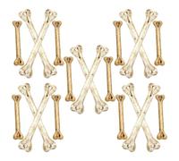 ERINGOGO 20 Pièces D'os en Plastique à Bricoler, Tailles Multiples, Décoration Halloween et Accessoires pour Scène, Utilisables en Fête et Loisirs Créatifs