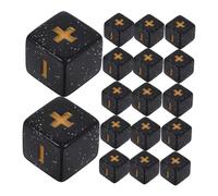 ERINGOGO 20 Pièces Enseigner des Accessoires De Couleur Jouets Éducatifs Dés D'activités Mathématiques Dés d'apprentissage des Mathématiques Dés De Calcul Mathématique Noir Acrylique