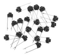 ERINGOGO 20 Pièces Micro Push Button Switch Kit Mini Pin Momentary Tactile Button For Breadboard And Surface Mount Precise Quiet Operation For Electronics Prototyping And Panel Use