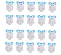 ERINGOGO 20 Pièces mois stickers cartes de de bébé né trousse décor nouvelles cartes papier papa maman cartes de prédiction cartes conseils bébé Autocollants Blue