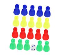ERINGOGO 20 Pièces Plastique pour Jeux de Société Accessoires de Jeu et Réutilisables pour Échecs