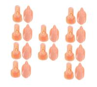 ERINGOGO 20 pièces Silicone Practice Nail Art Fingers Flexible Fake Nails Manicure Training Tool For Beginners And Salon Use