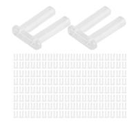 ERINGOGO 200 Pièces Bouchons en Plastique pour Lunettes sans Monture, Bouchons Double Embout 1,7 X 0,8 X 7,0 Mm, Kit de Réparation pour Usage Professionnel et Domestique,