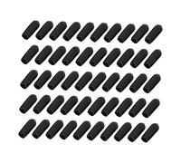 ERINGOGO 200 pièces Embouts Protection Filetage Noir Caoutchouc Souple Bouchons Tube Extrémité Capuchons Vis Isolants Choc Adaptable Câbles Fils