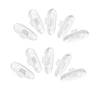ERINGOGO 200 Pièces Plaquette Nasale En Silicone Enfichable Plaquettes De Nez Pour Lunettes Coudons De Lunettes Transparent