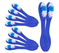 ERINGOGO 20pièces Brosse à Dents Avec Poignée Souple Pour Voyage Brosse à Dents Anti-self-harm Pour Prisons Et De Individuel Bleu