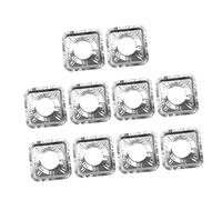 ERINGOGO 20pièces Couvercles De Brûleur De Cuisinière Aluminium Housse De Protection Pour Brûleur De Cuisinière Couvercles De Four à Gaz Pour Dessus Accessoires De Cuisine Carrés