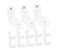 ERINGOGO 20pièces Support pour Étagère Entretoises Plastique Kit De Montage pour Armoire De Support Blancs Lot de Angle