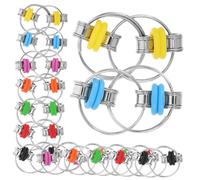 ERINGOGO 21 Pièces Porte-clés Fidget Chain Chaîne Métallique Anti-Stress Portable à Bascule pour Adultes et Adolescents Soulagement de Anxiété et Amélioration Concentration