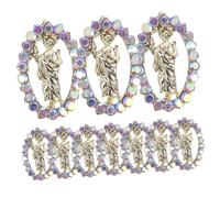 ERINGOGO 24 pièces Décorations Ongles Jésus Cristaux Manucure Accessoires Nail Art pour Femmes Design Élégant DIY Onglerie Salon Fêtes