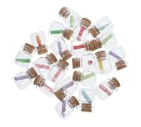 ERINGOGO 24 pièces Lot de Mini Flacons Verre avec Bouchon Liège Petits Bocaux Décoratifs pour DIY Bocaux Verre pour Mariage Activités Manuelles et Décoration