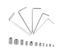 ERINGOGO 240 pièces Kit Vis Inox Tête Creuse Acier Inoxydable avec Clés Hexagonales Six Pans Creux et Boîte de Rangement Pratique pour Fixation Industrielle et Construction