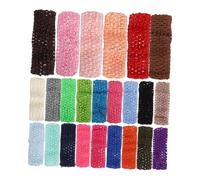 ERINGOGO 24pièces Bandeaux Élastiques Crochet Pour Bébés Accessoires Colorés Pour Et Garçon Fille Confortables Et Extensibles