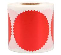 ERINGOGO 250 Pièces Autocollants de Récompense Rouge Métallisé à Bord Dentelé pour Certificats et Enveloppes et Fiabilité pour Petites Entreprises